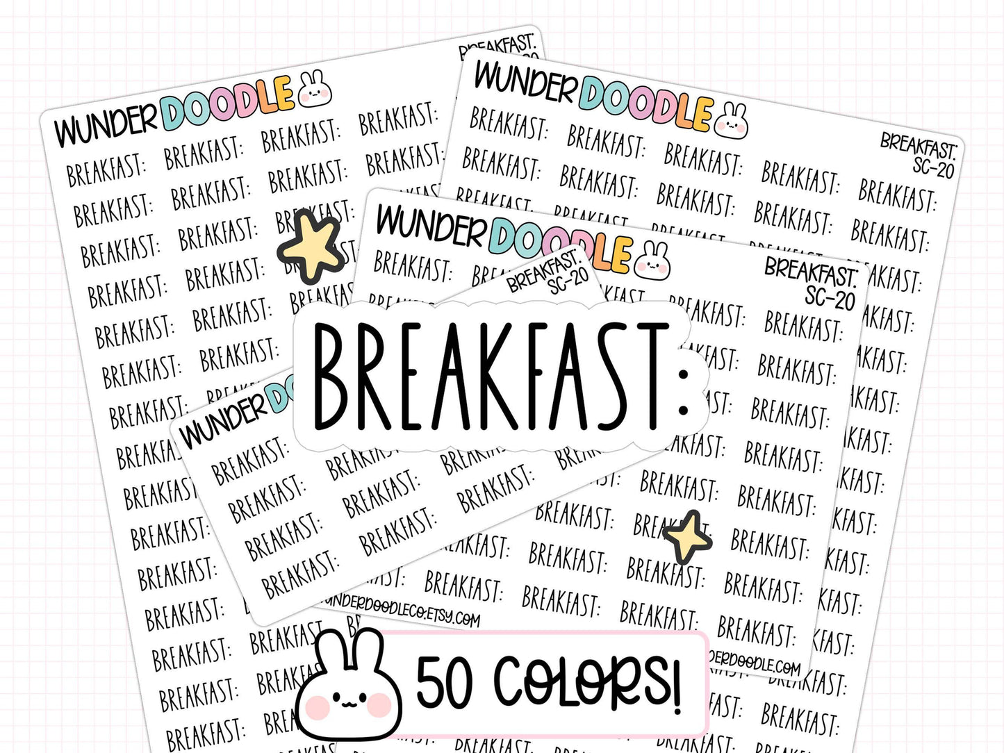 breakfast planner stickers, breakfast stickers, meal tracker stickers, meal log stickers, food log stickers