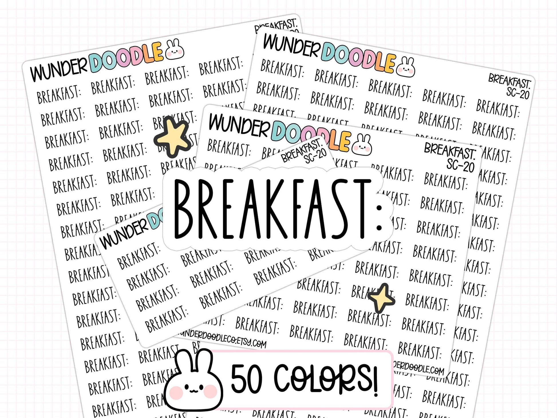 breakfast planner stickers, breakfast stickers, meal tracker stickers, meal log stickers, food log stickers