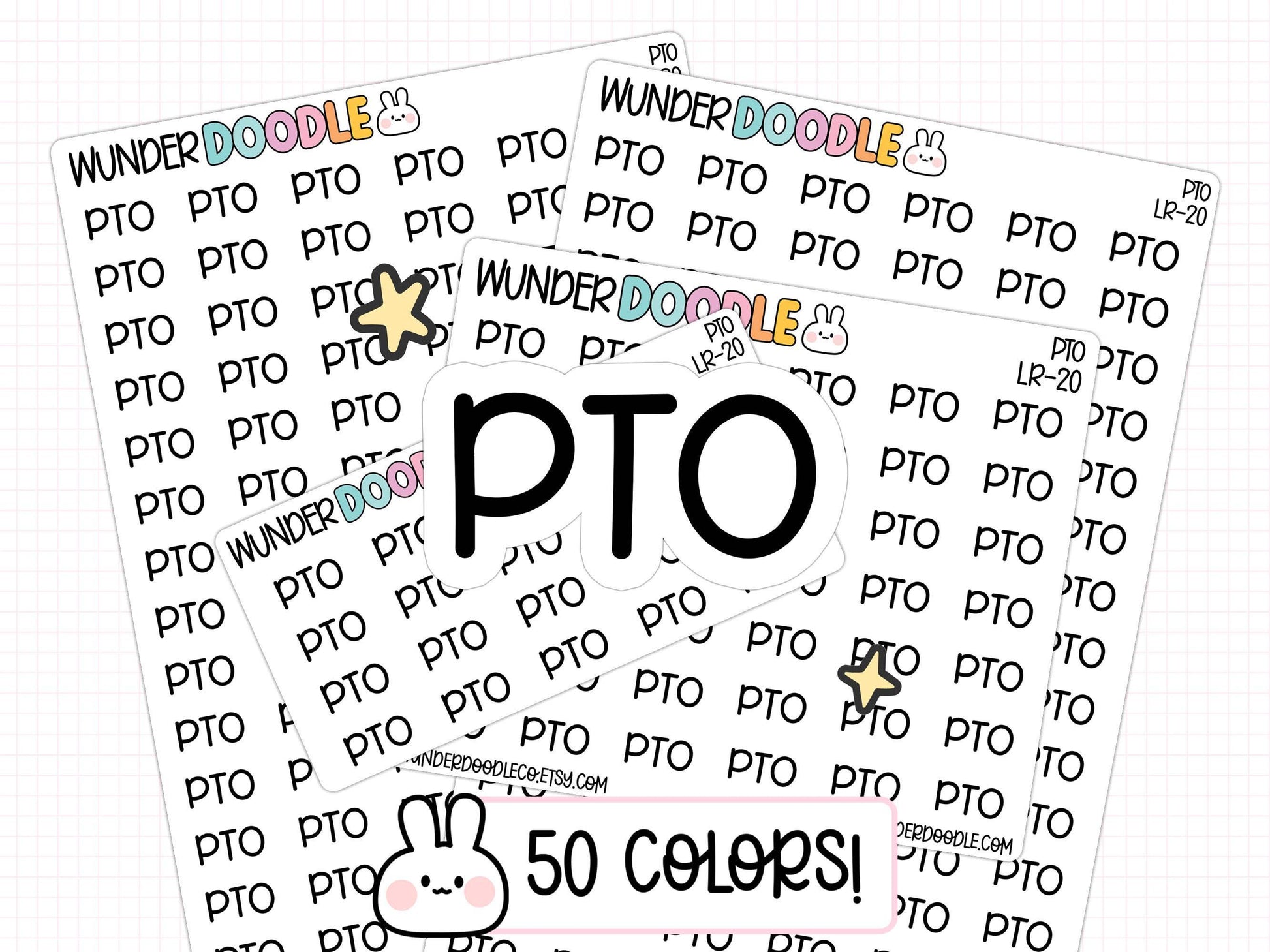 PTO planner stickers, paid time off stickers, day off stickers, work stickers, functional planner stickers