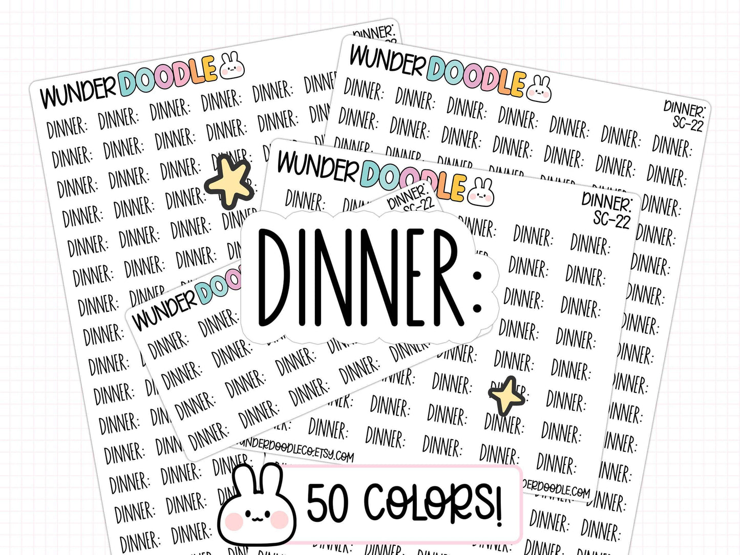 dinner planner stickers, dinner stickers, meal tracker stickers, food log stickers, meal tracking stickers