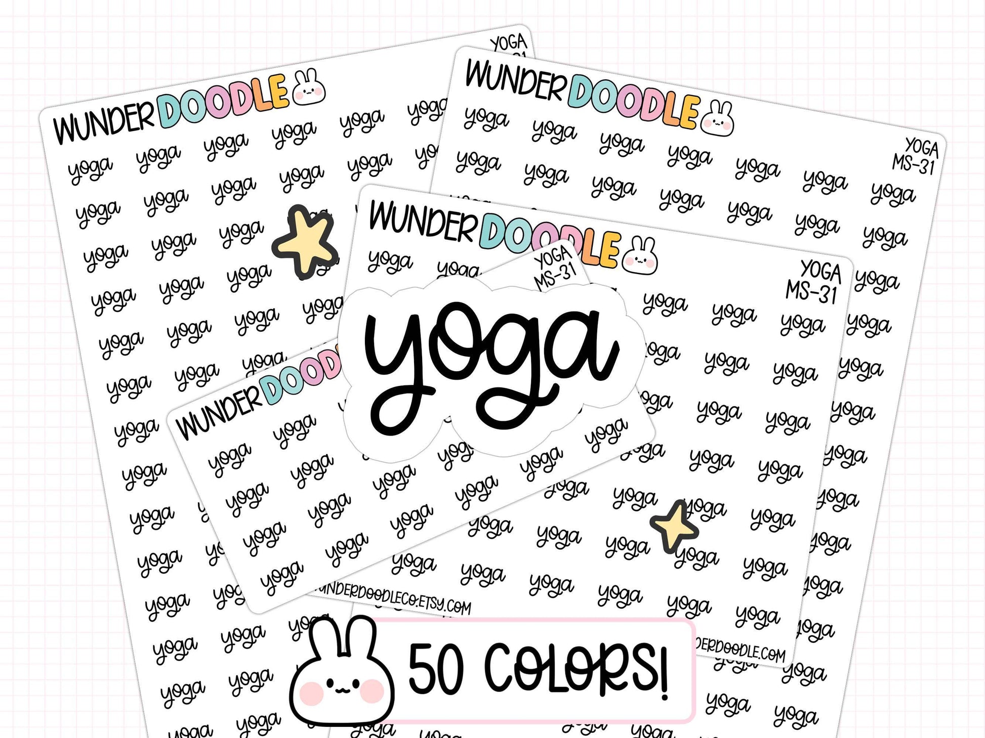 yoga stickers, yoga planner stickers, fitness planner stickers, health stickers, functional stickers