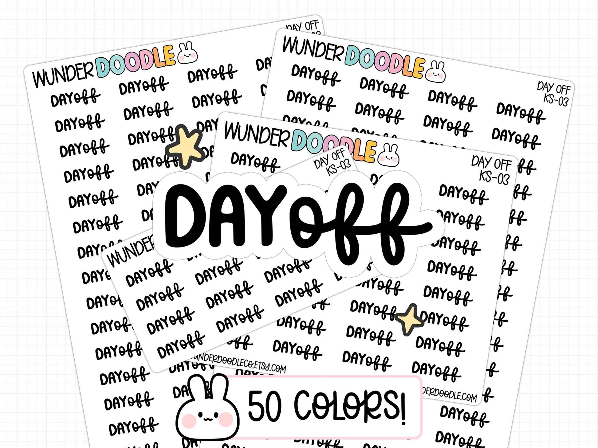 day off planner stickers, day off stickers, PTO stickers, work stickers, school stickers