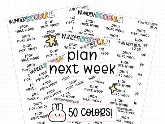 plan next week stickers, functional stickers, planner stickers, sticker sheet, planning stickers, planner time stickers