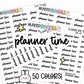 planner time stickers, planner stickers, planning stickers, planner spread stickers