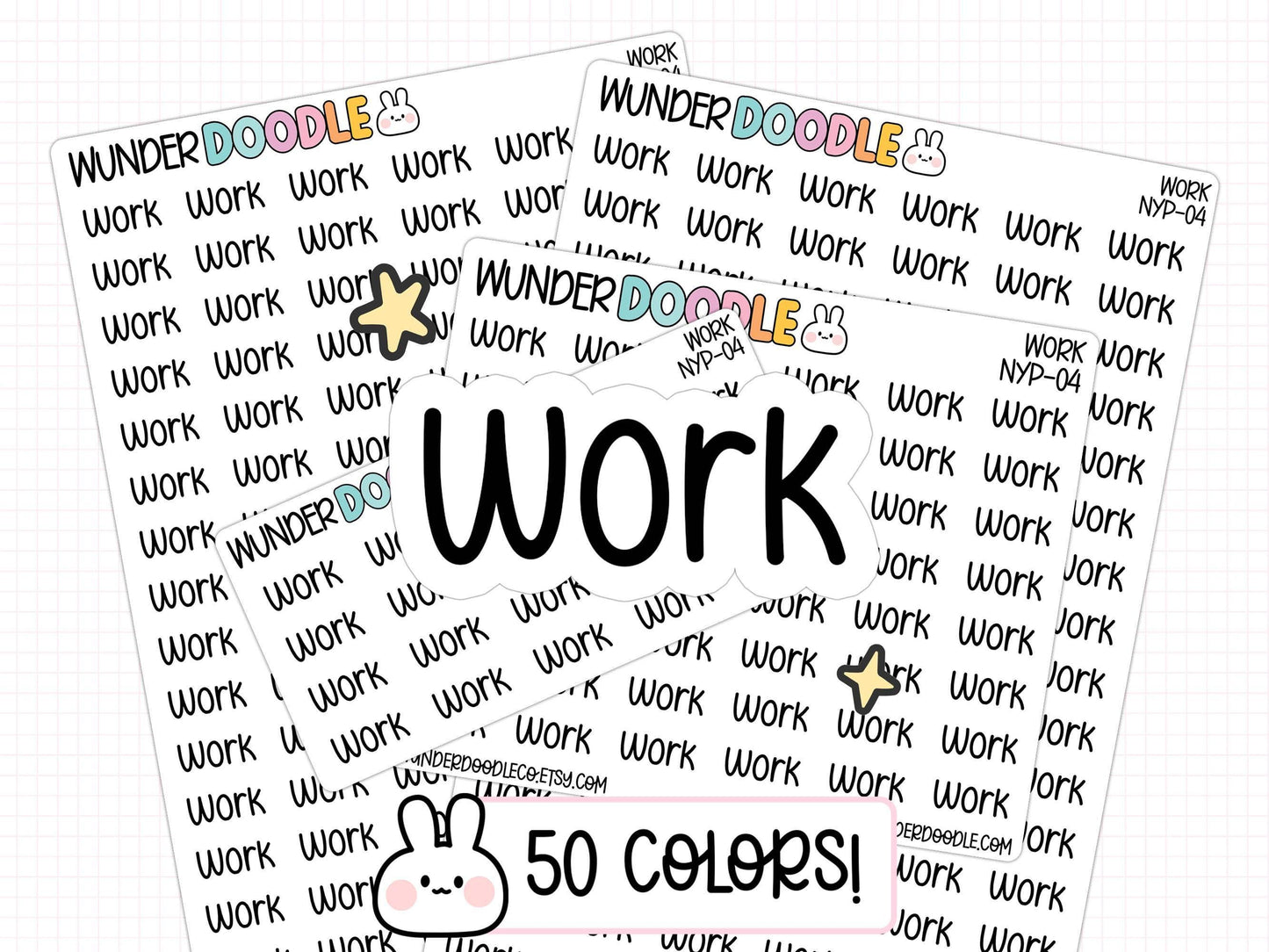 work planner stickers, work stickers, productivity stickers, productivity planner, text stickers, word stickers