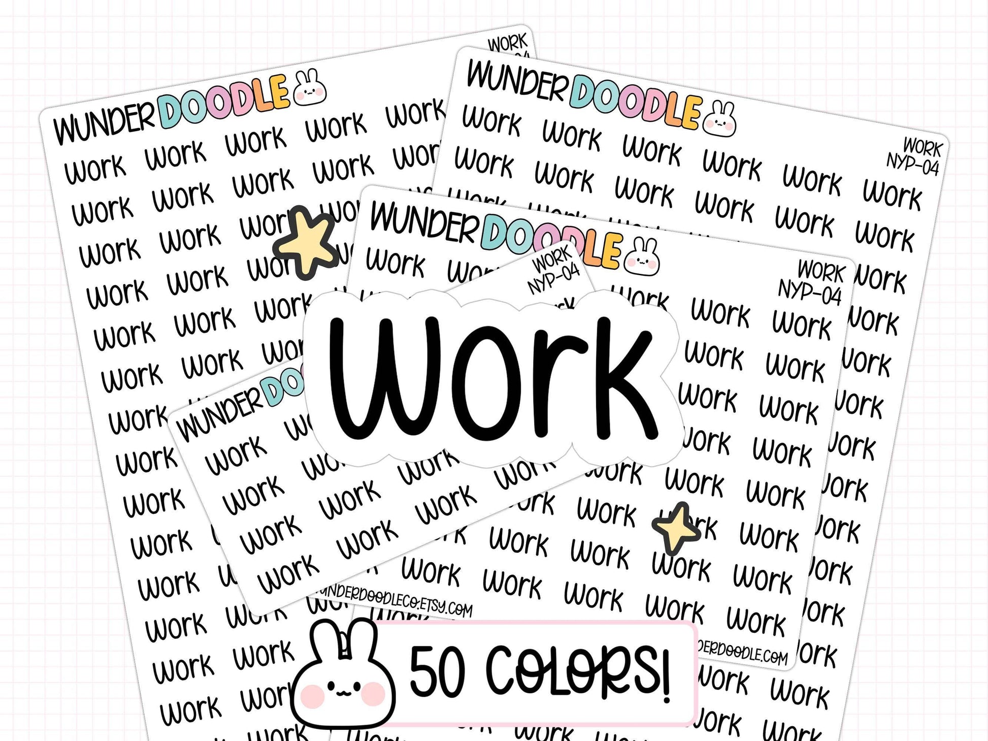 work planner stickers, work stickers, productivity stickers, productivity planner, text stickers, word stickers