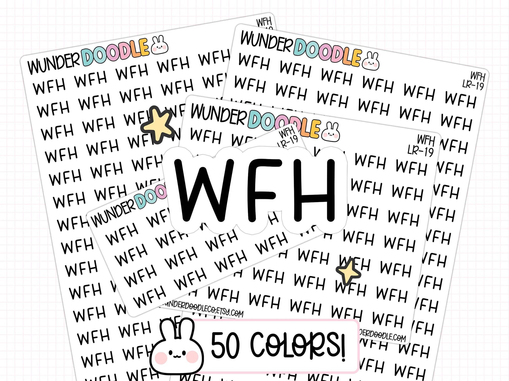 WFH planner stickers, work from home stickers, work planner stickers, functional planner stickers, sticker sheet