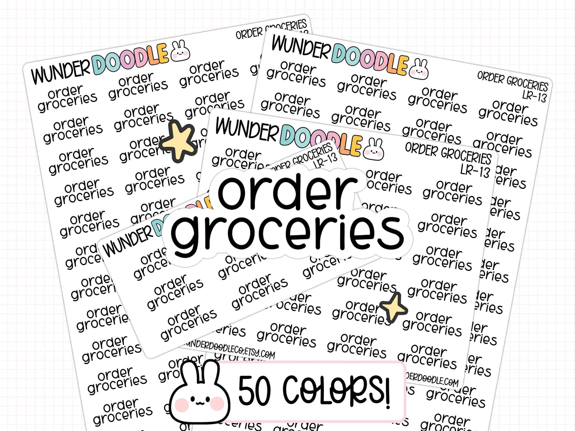 order groceries planner stickers, planner stickers, grocery stickers