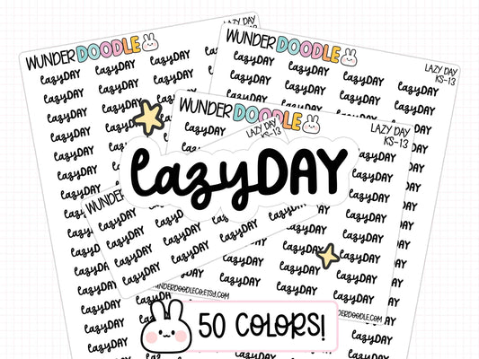 lazy day planner stickers, lazy day stickers, me time stickers, planner stickers, sticker sheet, self care stickers