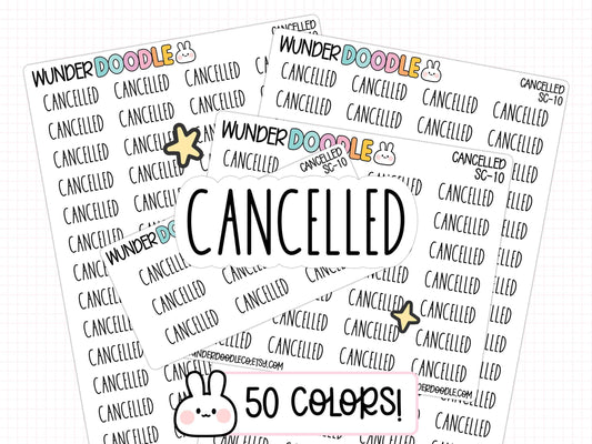 cancelled stickers, cancelled planner stickers, cancelled plans stickers, event stickers, functional stickers