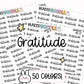 gratitude stickers, gratitude planner stickers, gratitude journal, journal stickers, diary stickers