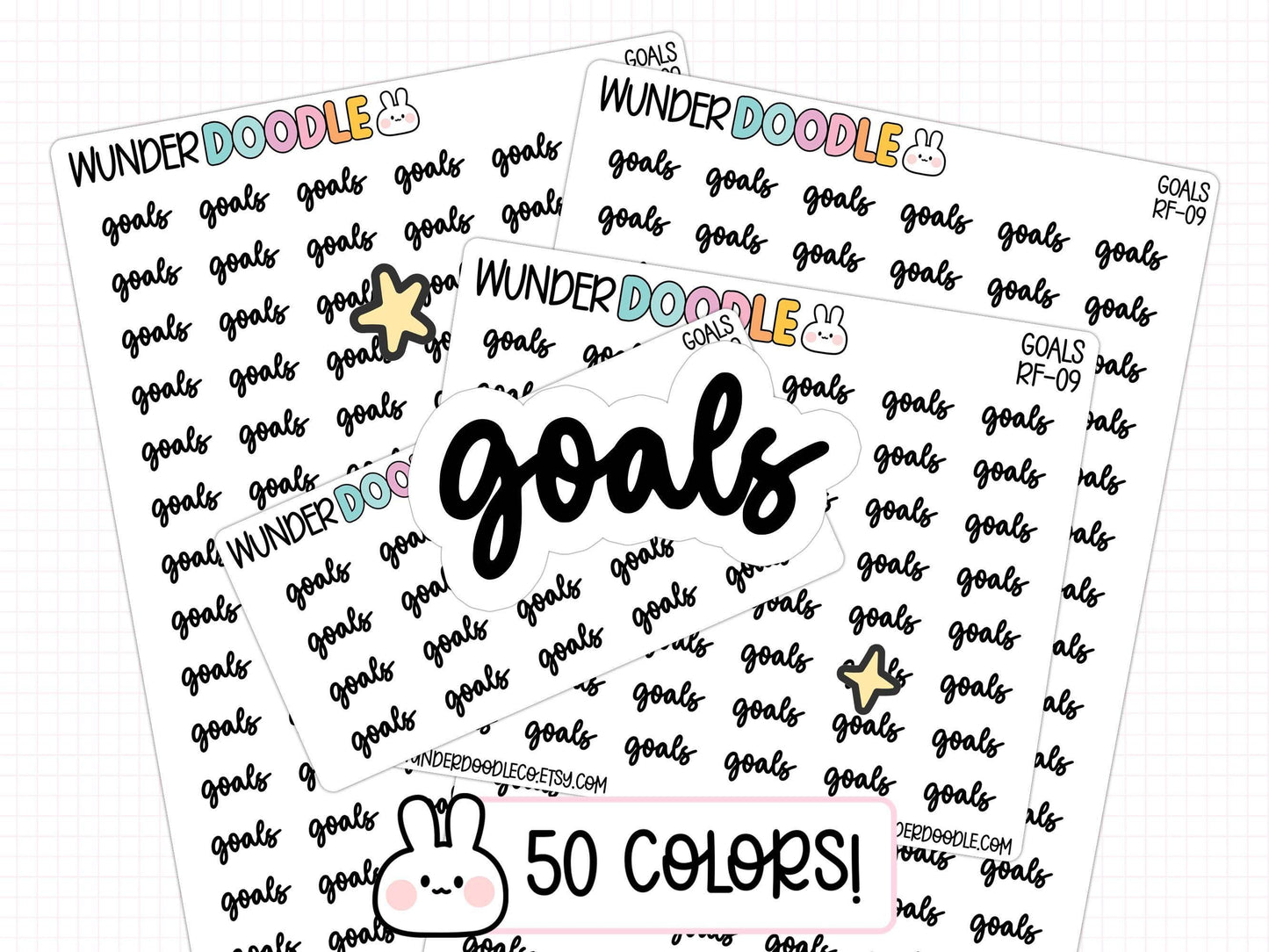 goals planner stickers, goal setting stickers, goal planner stickers