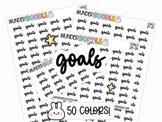 goals planner stickers, goal setting stickers, goal planner stickers