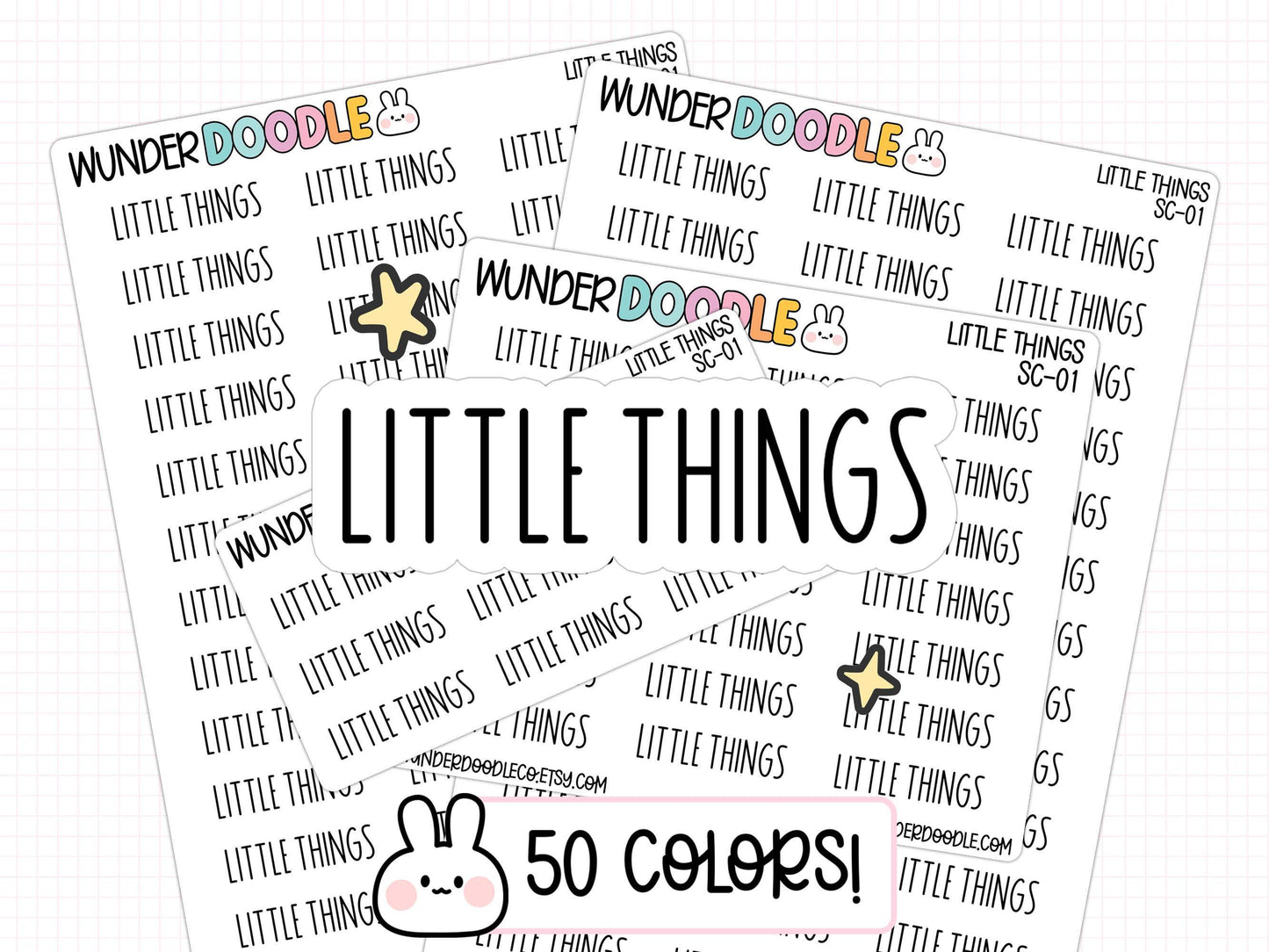 little things planner stickers, reminder stickers, productivity stickers