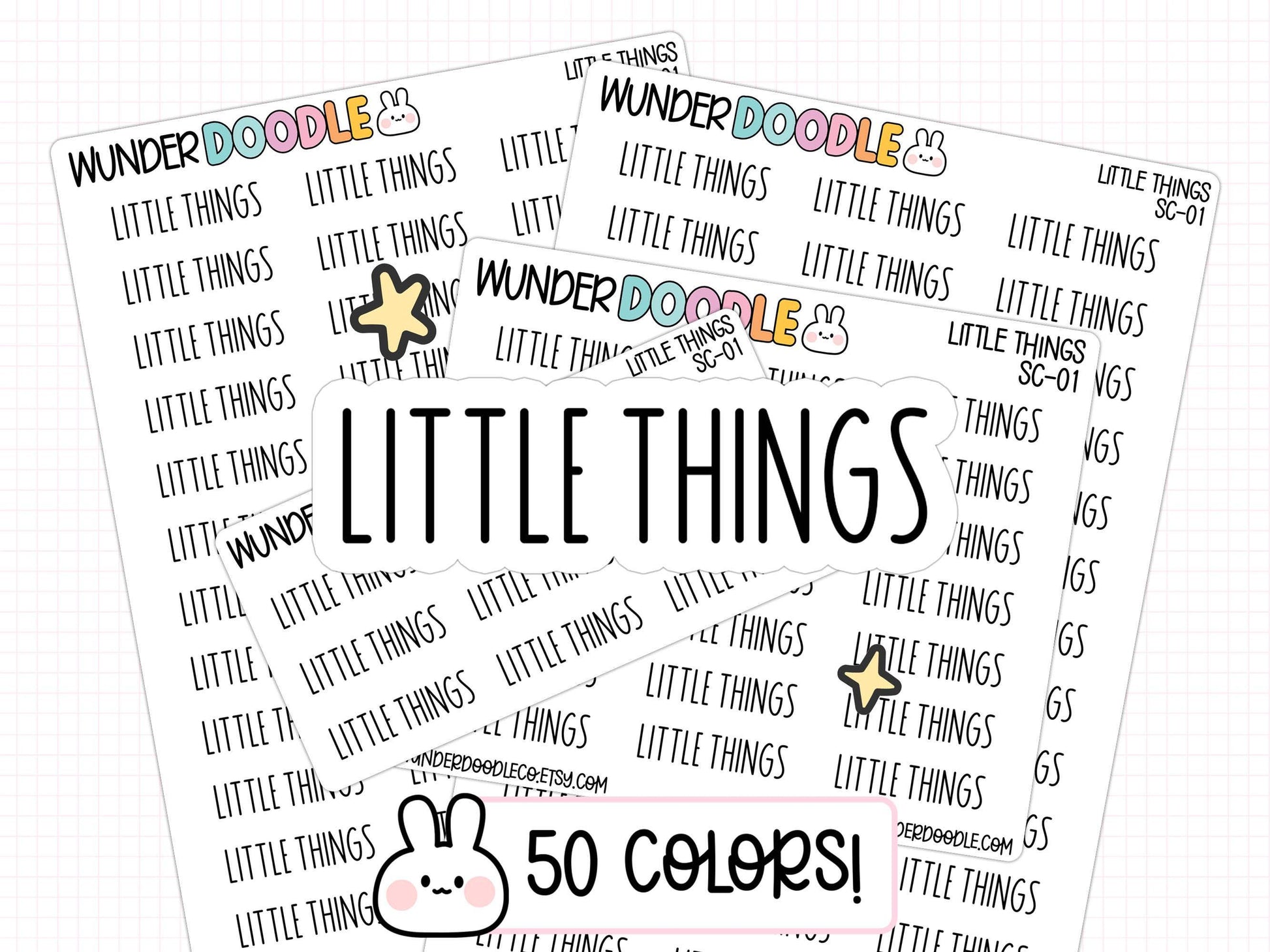 little things planner stickers, reminder stickers, productivity stickers