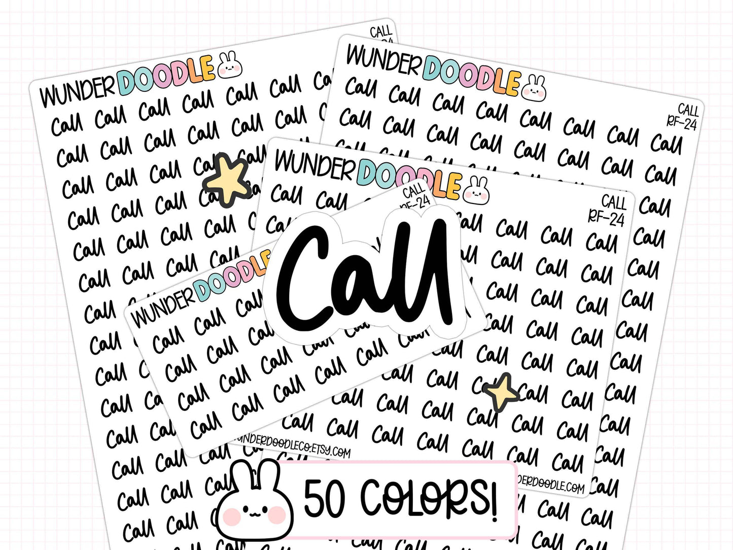Call stickers, need to call stickers, phone call stickers, planner stickers, script stickers, text stickers, sticker sheet