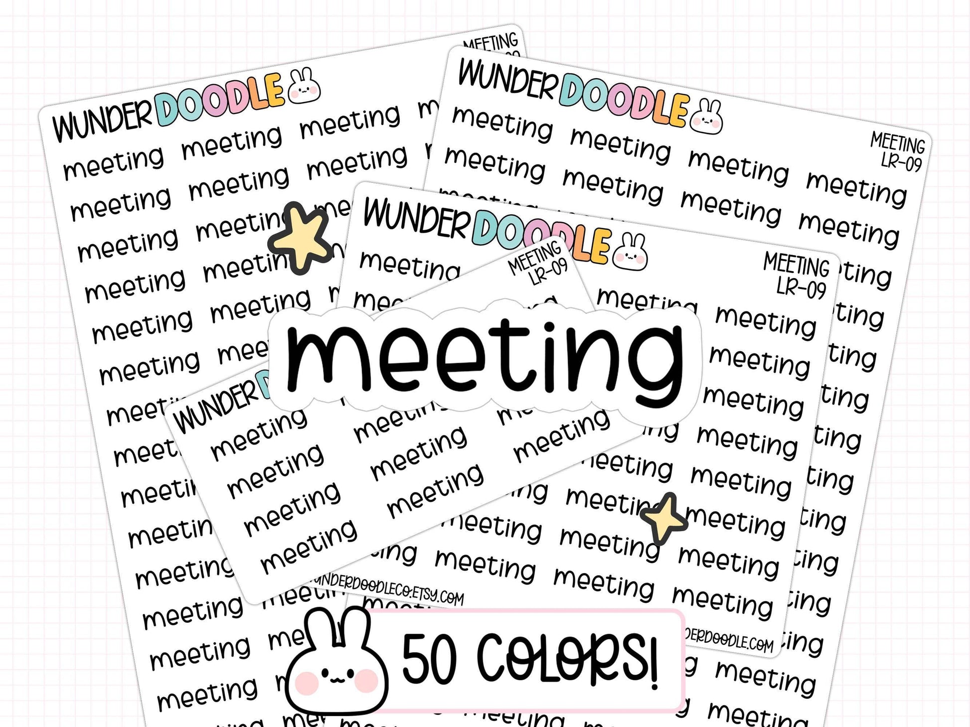 meeting stickers, meeting planner stickers, work stickers, work planner, agenda labels