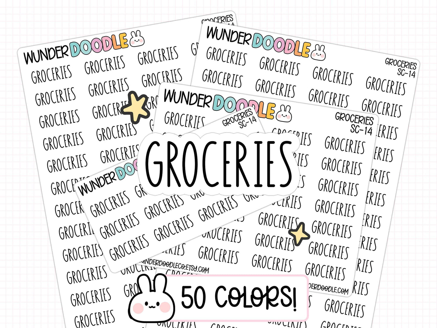 groceries planner stickers, grocery planner stickers, buy groceries stickers, household planner stickers