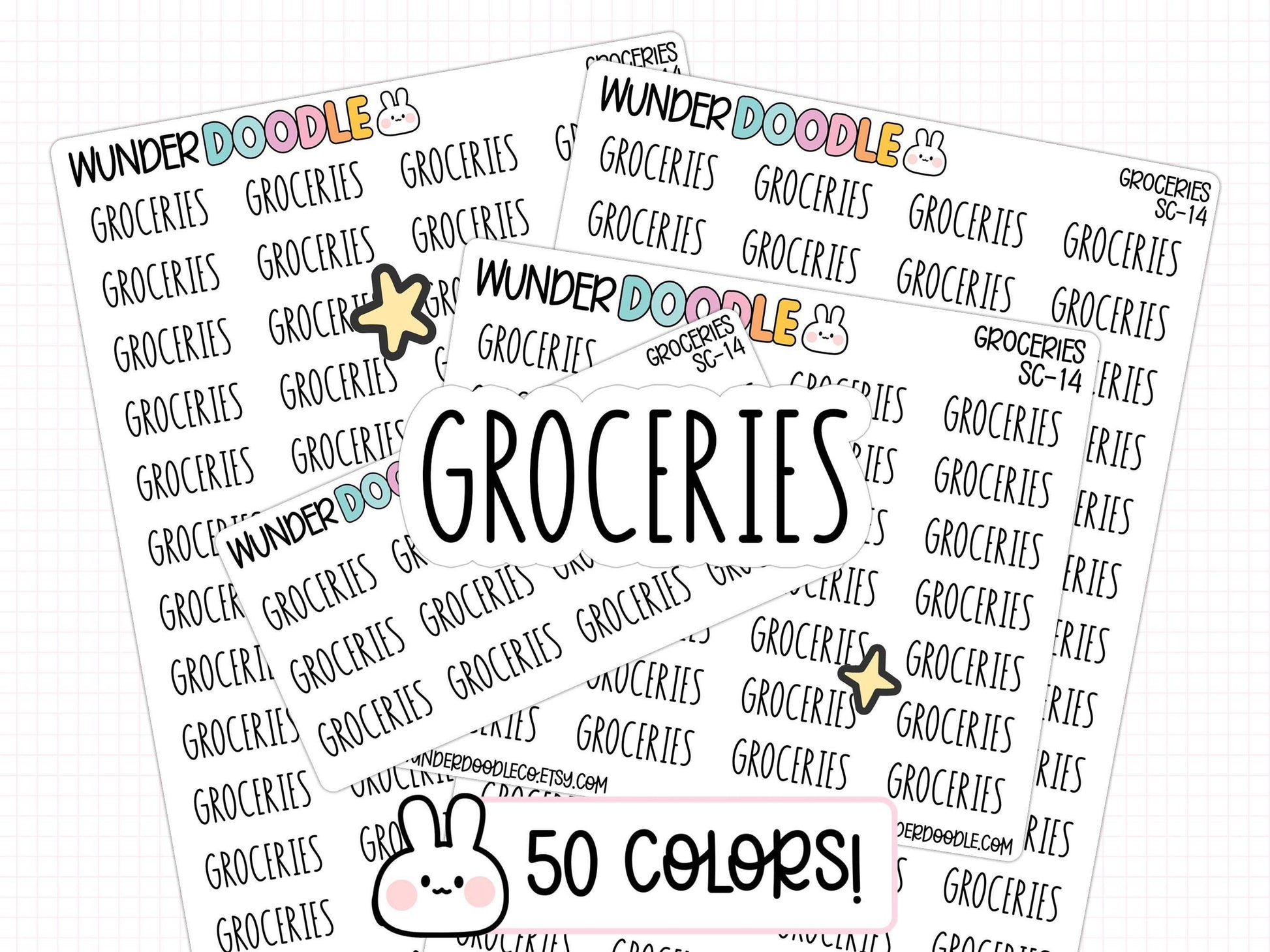 groceries planner stickers, grocery planner stickers, buy groceries stickers, household planner stickers