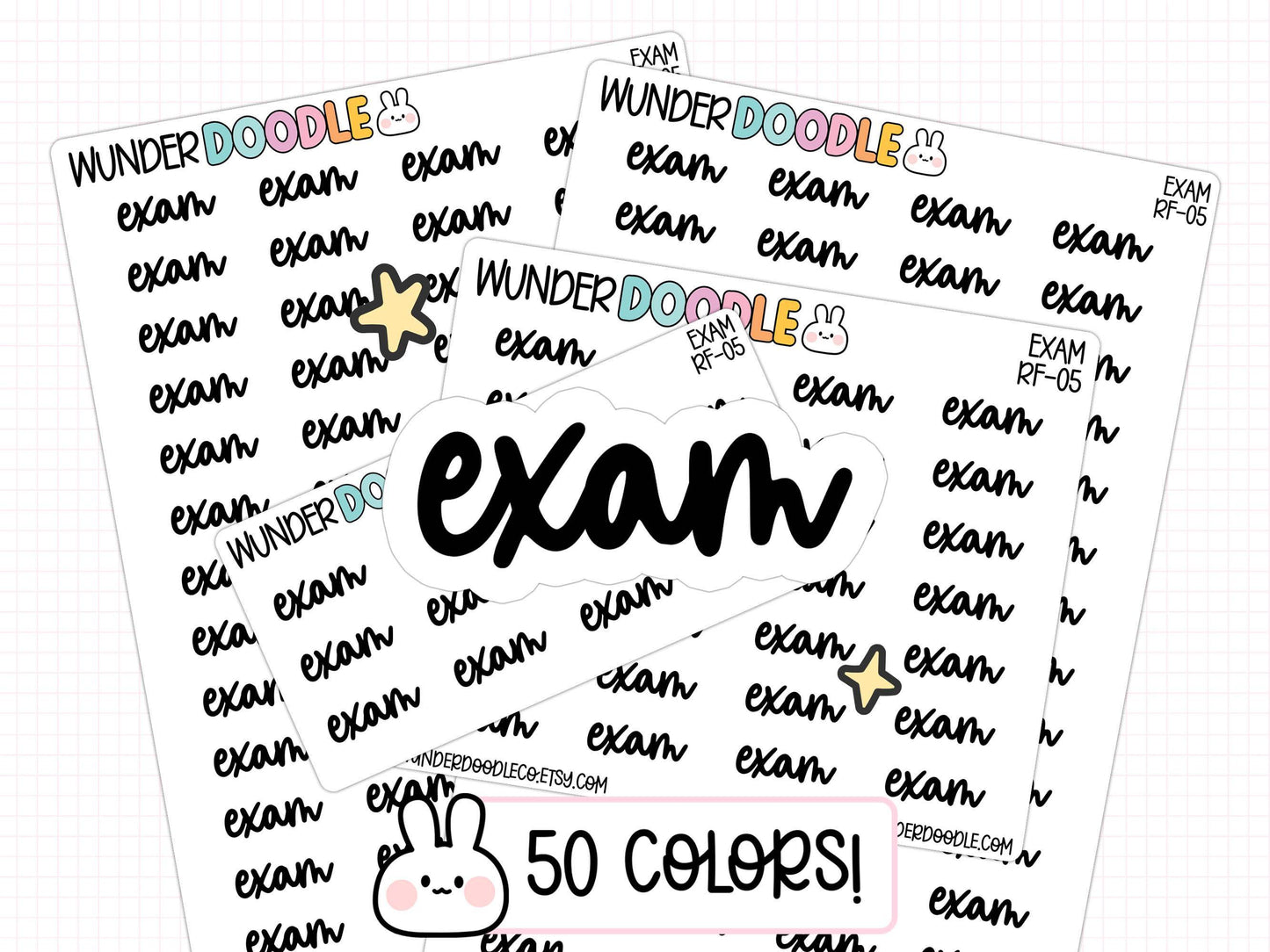 exam planner stickers, exam stickers, college planner, college stickers