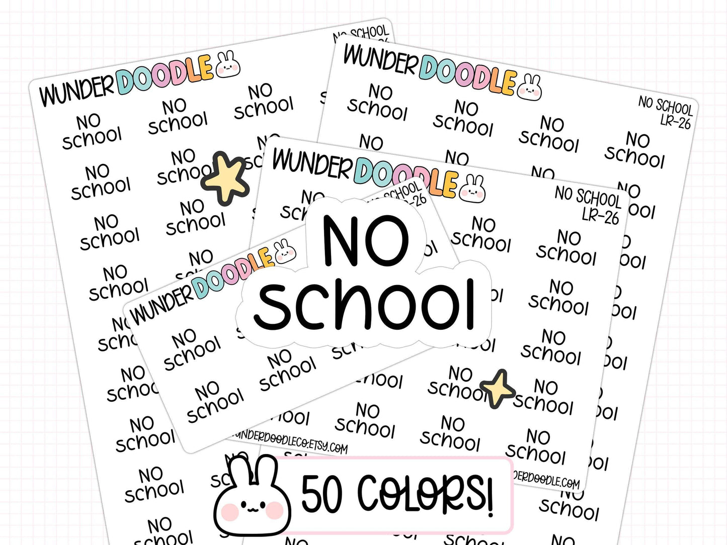 no school planner stickers, no school stickers, school planner, academic planner, kid planner stickers, functional stickers