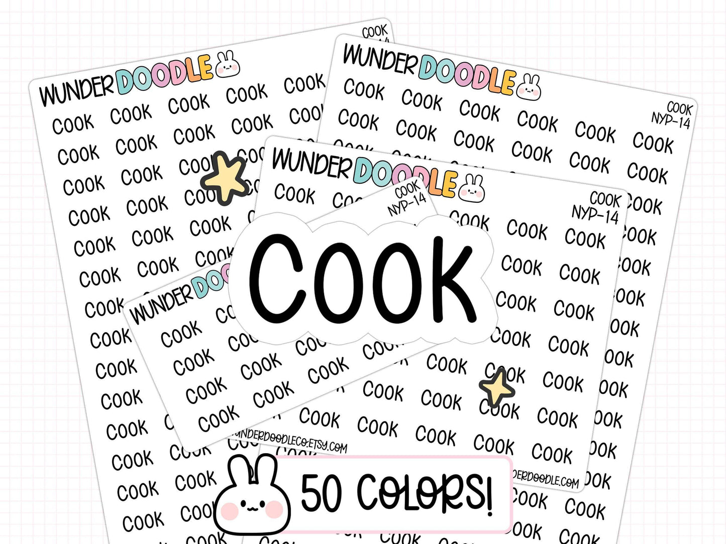 cook planner stickers, cooking stickers, meal prep stickers, meal plan stickers