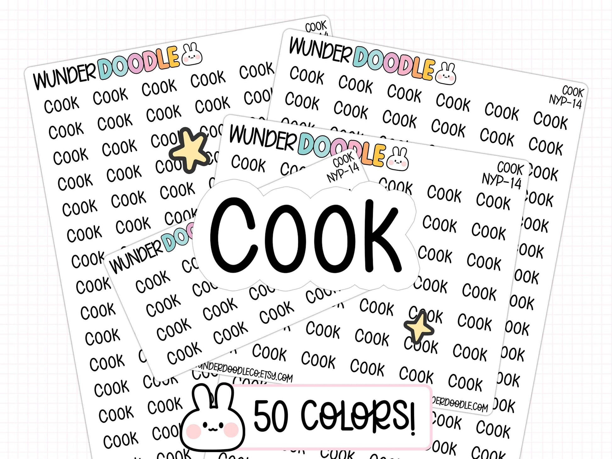 cook planner stickers, cooking stickers, meal prep stickers, meal plan stickers