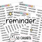 reminder planner stickers, reminder stickers, functional stickers