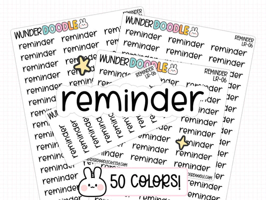 reminder planner stickers, reminder stickers, functional stickers