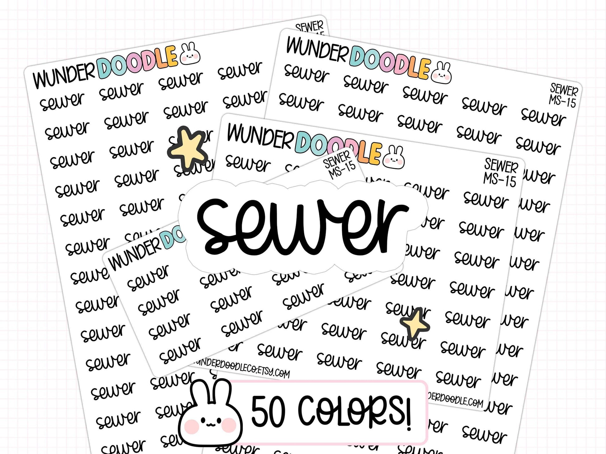 sewer planner stickers, sewer stickers, bill stickers, bill tracker stickers, budget stickers, functional stickers