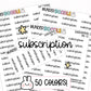 subscription planner stickers, bill due stickers, bill tracker stickers, functional stickers, bill payment stickers