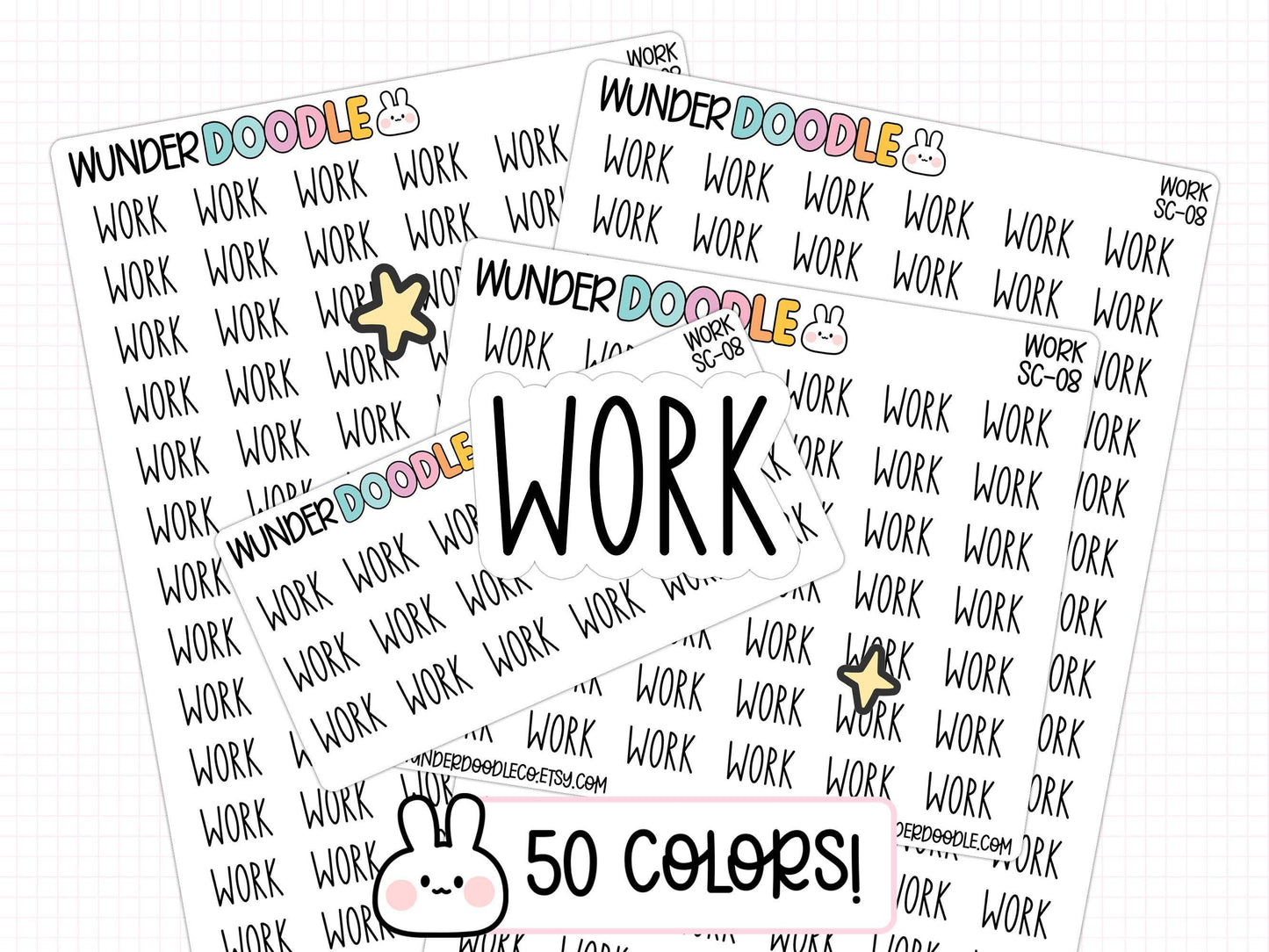 work planner stickers, work stickers, productivity planner, productivity stickers, sticker sheet