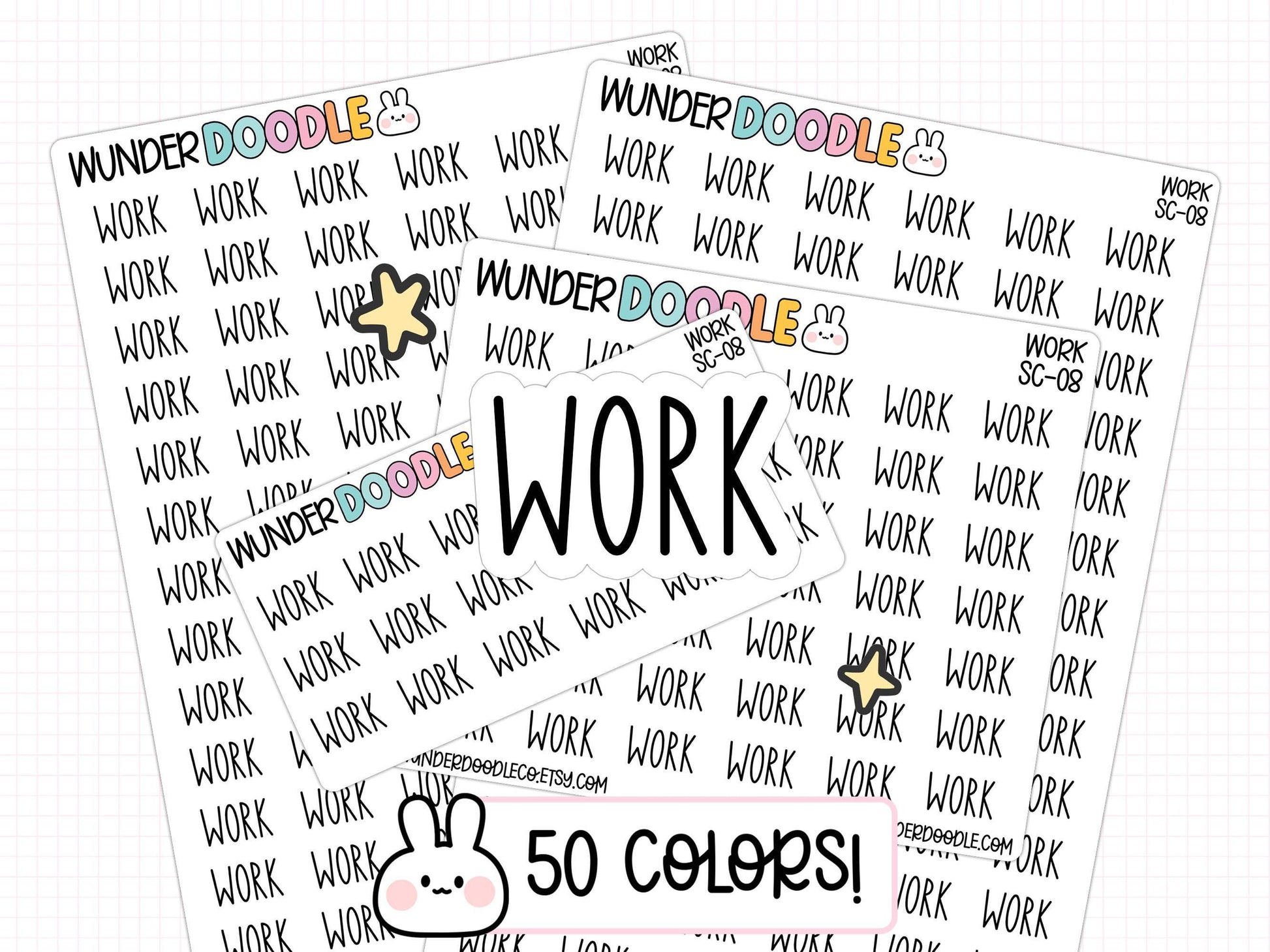 work planner stickers, work stickers, productivity planner, productivity stickers, sticker sheet