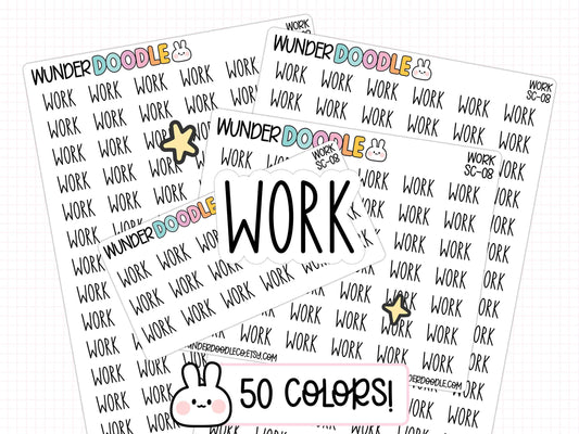 work planner stickers, work stickers, productivity planner, productivity stickers, sticker sheet