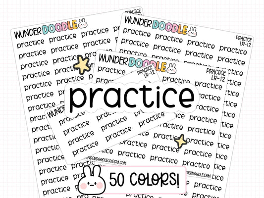 practice planner stickers, practice stickers, after school activity stickers