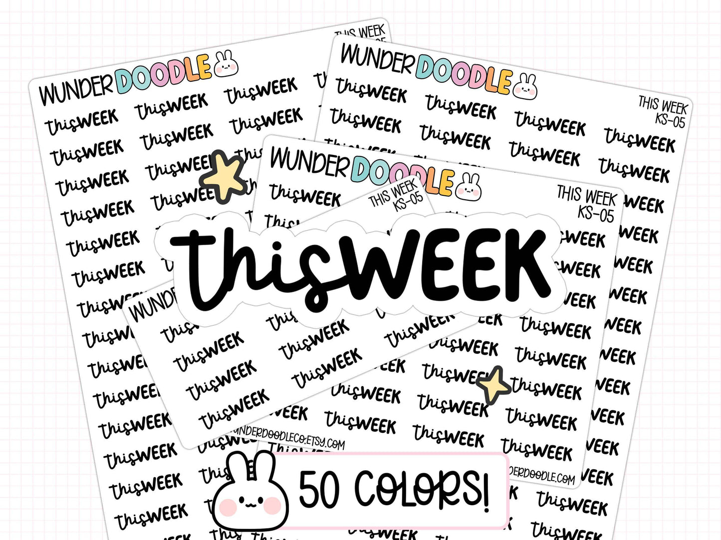 this week stickers, this week planner stickers, weekly planner, sticker sheet, functional stickers