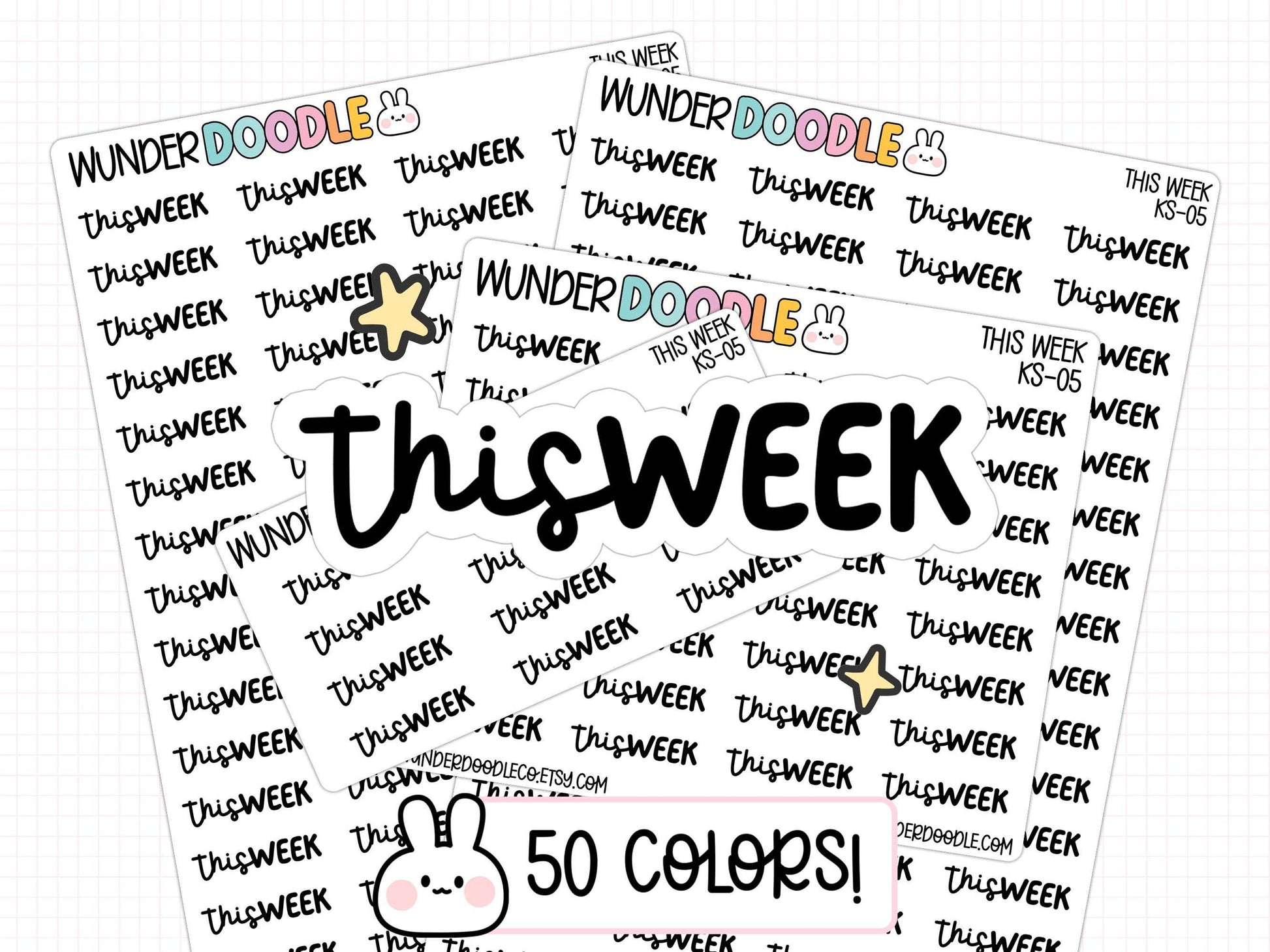 this week stickers, this week planner stickers, weekly planner, sticker sheet, functional stickers