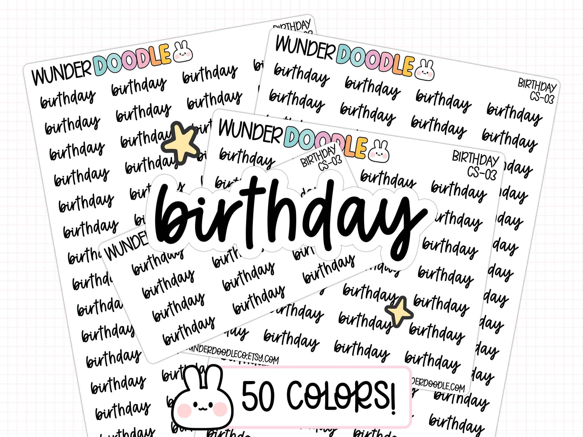 birthday planner stickers, birthday stickers, bday planner stickers, birthday reminder stickers, sticker sheet, bujo stickers