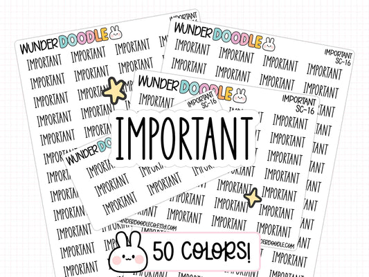important planner stickers, important stickers, priorities stickers, productivity planner, productivity stickers