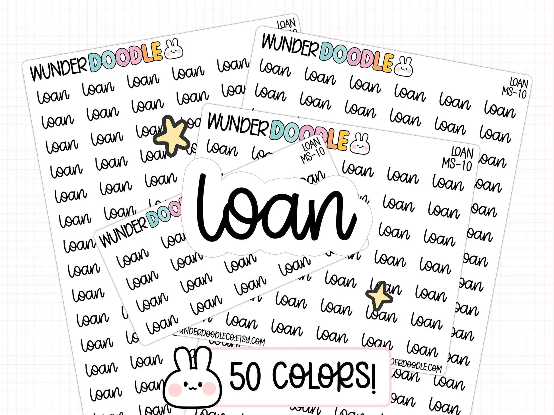 loan planner stickers, loan stickers, bill stickers, bill payment stickers, functional stickers