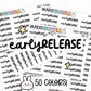 early release stickers, early release planner stickers, school stickers, school planner stickers, teacher stickers