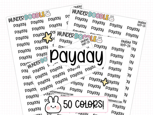 Payday planner stickers, payday stickers, budget planner stickers, budget stickers, money stickers