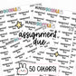 assignment due planner stickers, assignment stickers, homework stickers, teacher stickers, teacher planner, student stickers, academic planner stickers