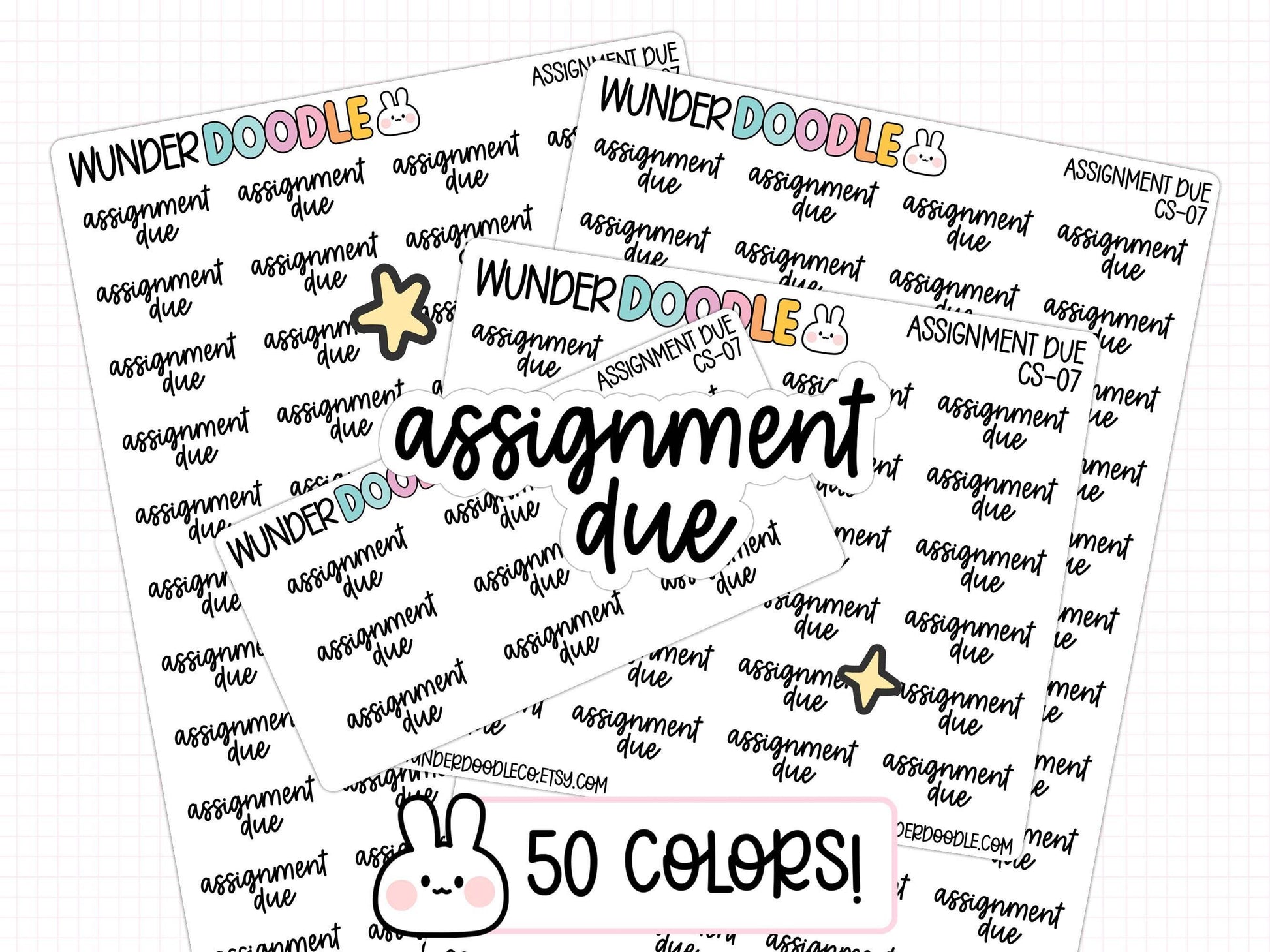 assignment due planner stickers, assignment stickers, homework stickers, teacher stickers, teacher planner, student stickers, academic planner stickers