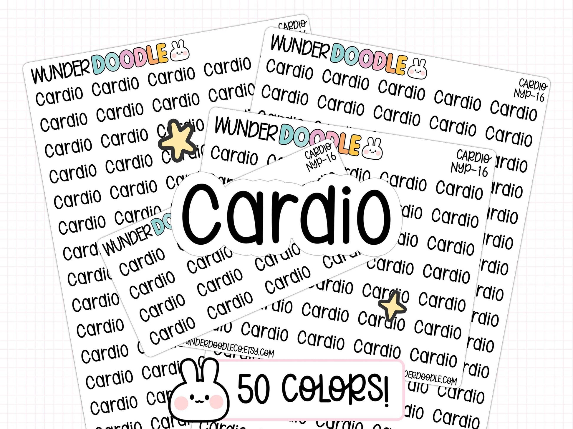 cardio planner stickers, cardio stickers, fitness planner stickers, gym stickers