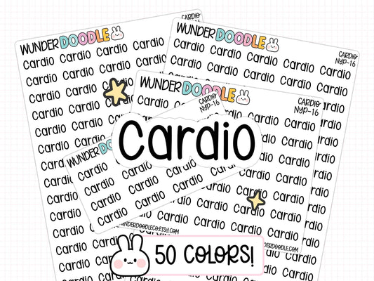 cardio planner stickers, cardio stickers, fitness planner stickers, gym stickers
