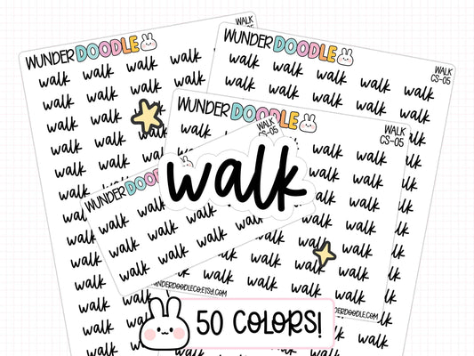 walk planner stickers, walk stickers, exercise stickers, fitness stickers, exercise planner, fitness planner, health and wellness planner