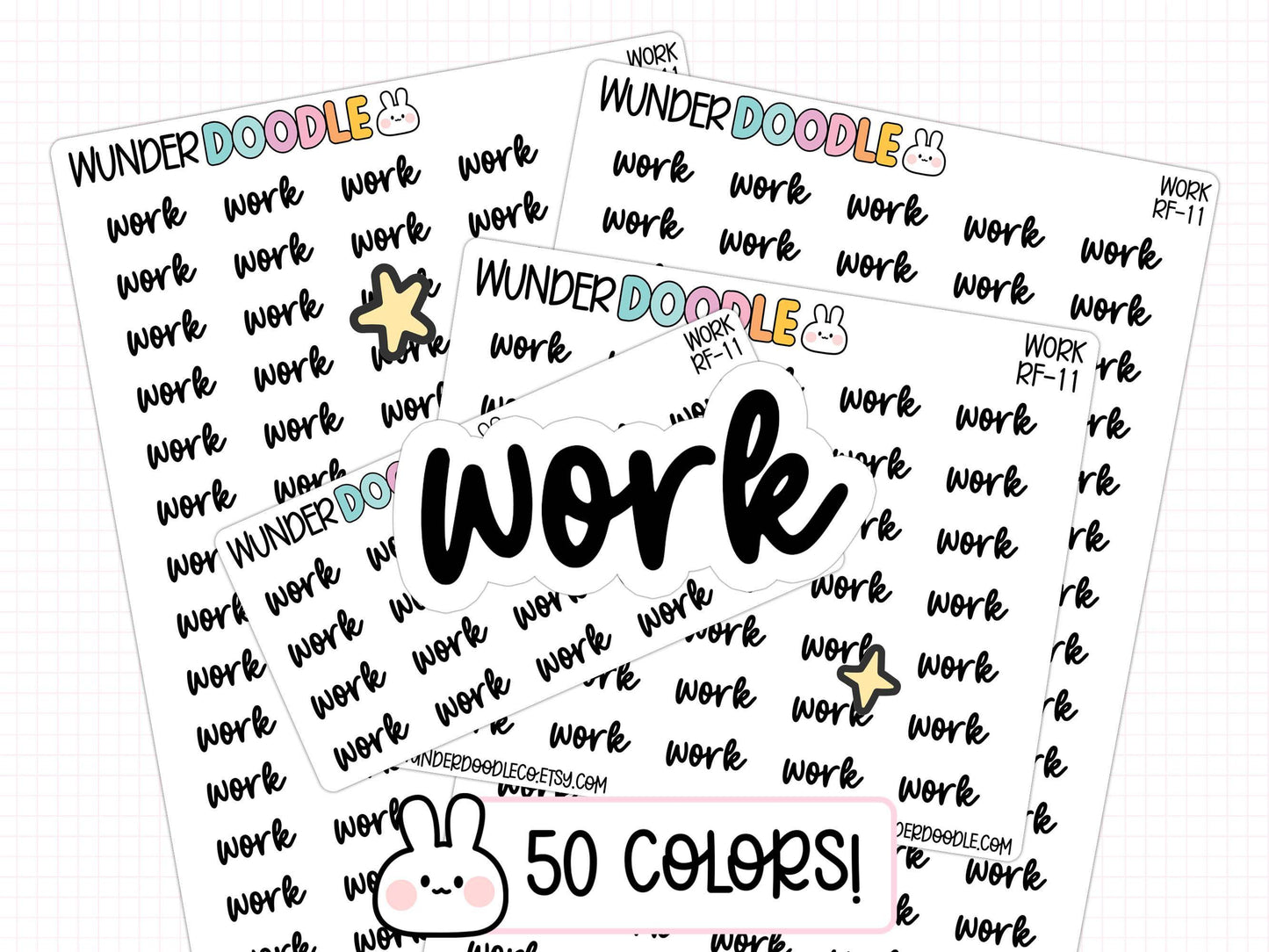 work planner stickers, work stickers, work schedule, sticker sheet, planner stickers, functional stickers