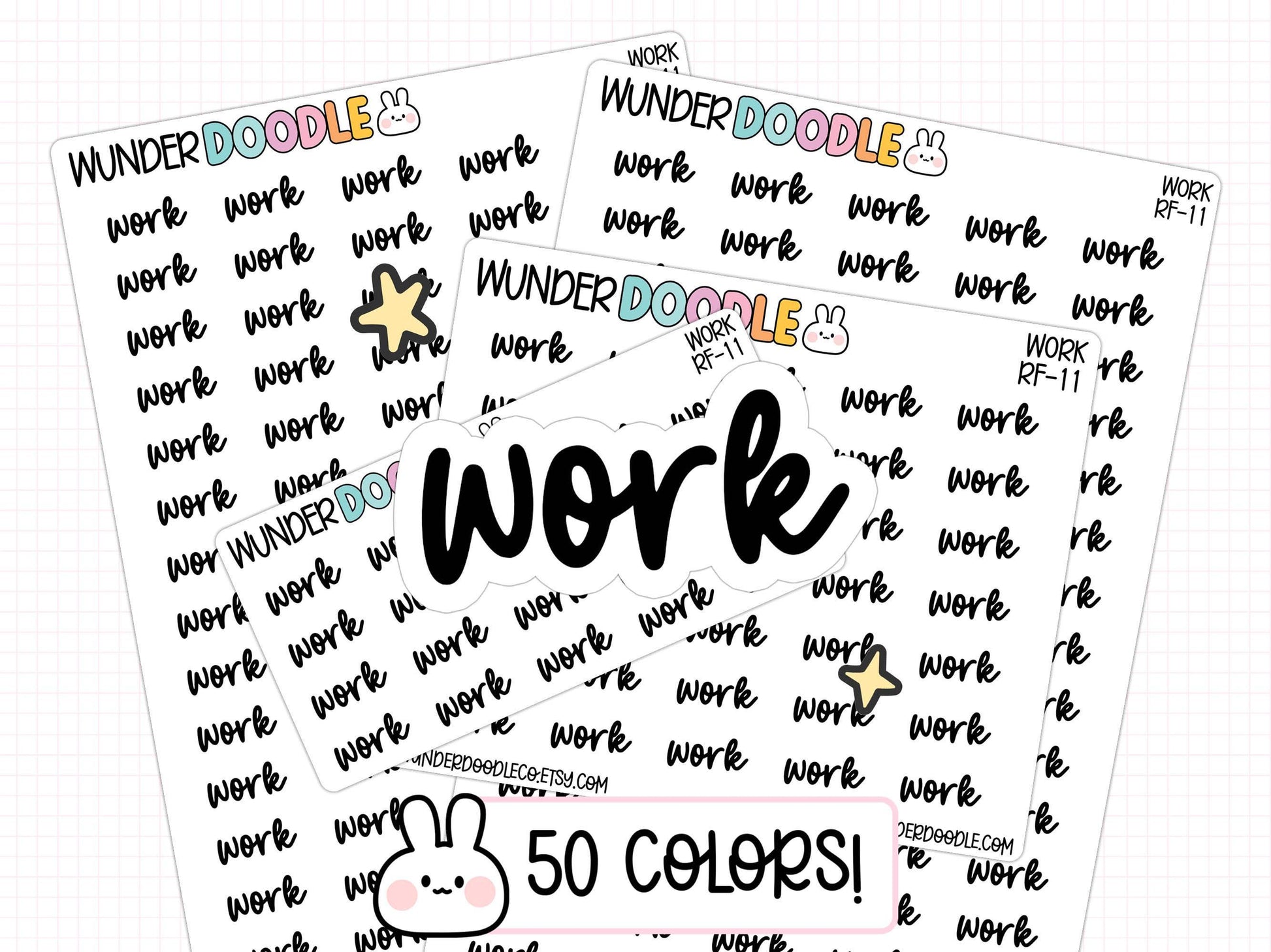work planner stickers, work stickers, work schedule, sticker sheet, planner stickers, functional stickers