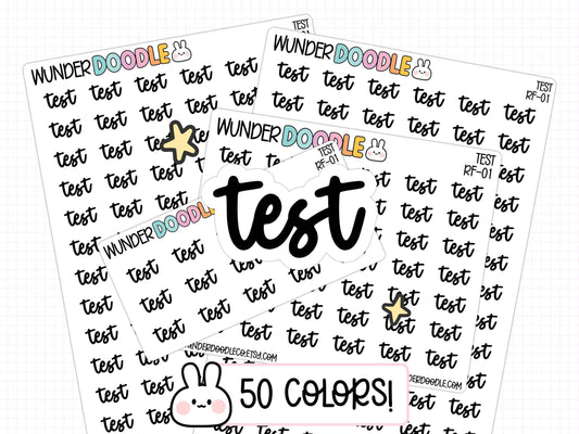 test planner stickers, student planner stickers, college planner stickers